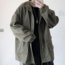 데일리 남여공용 패션 박시한핏 커플 야상 자켓 점퍼 봄 가을 겨울