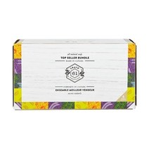 Crate 61 Organics 크레이트 비건 천연 바 비누 가장 있는 향 버라이어티 팩 6팩 프리미엄 에센셜 오일이 함유된 수제 차가운 얼굴 및 남성과 여성을 위한 바디 비, Avocado Grapefruit/Coconut/Lem