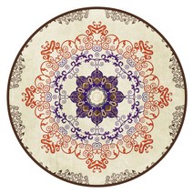 원형 러그 페르시안 빈티지 에스닉 단모 카페트