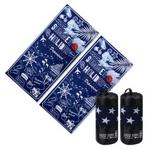 여름철 필수 일반형 패션비치타월 보관파우치 2P세트, 12_신나는여름휴가세트 1+1