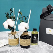 목화 힐링 디퓨저 100ml 거실 실내 인테리어 방향제 답례품 집들이 선물, 투명_교보문고