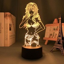 피규어케이스장 진열대 레고장식장루피 조로 3D 야간 조명 원피스 주변 아크릴 스탠드 방 장식 침대 머리, 28 HZW31
