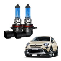 피아트 500x 9012 HIR2 순정형 55W 12V 할로겐 라이트 전구 전조등 2개1세트, 옐로우