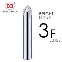 BB 챔퍼 밀링 커터 카바이드 코너 카운터싱크 챔퍼링 밀 가장자리 디버링 V 그로브 라우터 60 90 120 도 2 3 플루트, 90 Degree, 3F-BF2045, 18mm