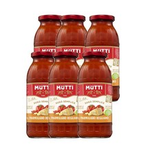 무띠 파르마 파르미지아노 레지아노 파스타 소스 400g Mutti Parma Sugo Semplice Pasta Sauce, 6팩, 6개