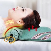 쑥입자 린넨 경추목베개 건강베개, 그레이