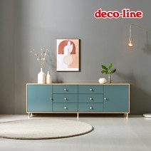 데코라인 코넬 마몽드 1800 높은 거실장 DNE005C, 화이트