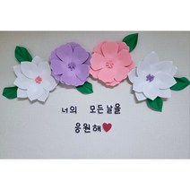 (완제품) 파스텔 페이퍼플라워 포토존 세트 / 유치원 어린이집 학교 환경판 생일 환경구성, 기본(HAPPY BIRTH DAY)