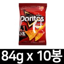 롯데제과 도리토스 나쵸 치즈맛 84g 10봉/수입과자/댄케이크, 도리토스 나쵸 치즈맛 84g 10봉/