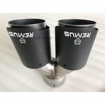 자동차 머플러 REMUS 범용 듀얼 샌디 배기 파이프 팁 3 시리즈