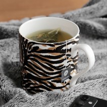 내 손안에 작은 카페 감성머그 400ml, 미네뜨 머그(레오파트)