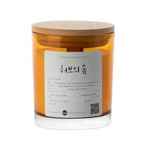 소이캔들 우드심지 프리미엄 향초 190g 5종, 허브의숲