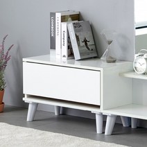 채움 클로버 귀여운 좌식 화장대, 04_클로버 600 보조서랍 화이트iz