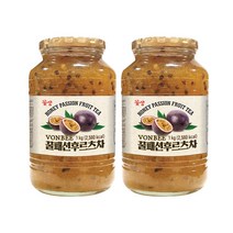 꽃샘 꿀 패션후르츠차 1kg 2개, 단품