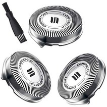 SH30 내구성 면도기 교체 헤드 둥근 가장자리 면도 머리 3 조각