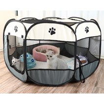 강아지 고양이 애완용 울타리 가림막 펫룸 펜스 반려견 안전울타리 새끼 애견 소형 중형 대형 케이지 반려동물 강아지가림막, 레드