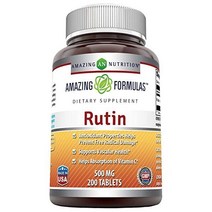 Amazing Nutrition Formulas 루틴 Rutin 500mg 200정, 200 Count (Pack of 1)