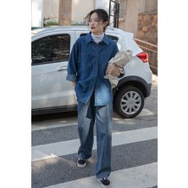 여성롱셔츠 여성긴팔셔츠 여자 청남방 롱셔츠 여성셔츠 여자남방 흑청 여자반팔셔츠 오버핏셔츠 롱남방 흰남방
