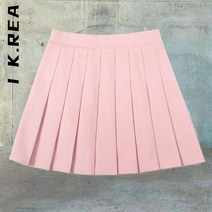 IK.Rea 스커트 하이 웨이스트 미니 여성용 패션 솔리드 스트리트웨어 기본 안전 바지 플리티드 Y2K
