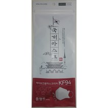 황사 미세먼지 국대마스크 중형 KF94, 5개입, 24개, 흰색
