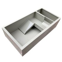 페닌슐라쿠터 거북이 사육장 사육 키우기 집 파충류, 흰색 100x50cm (플라스틱 다리 포함)