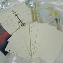 모눈 6공 위클리 A5 인덱스 다이어리 속지 내지 8종 육공 A6 가계부 먼슬리