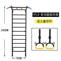 메탈 월바 턱걸이 운동기구 가정용 철봉 사다리 체조바, 체육관 (2.4x0.7m +어린이링)