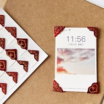 모서리보호 안전보호 쿠션120 개/몫 (5 장) DIY 빈티지 코너 크래프트 종이 스티커 사진 앨범 프레임 Scrap, 12 12