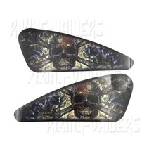 할리데이비슨 XL 883 1200 터프가이 팀48 72 오일 연료 탱크 튜닝스티커 커스텀, 스모그 해골