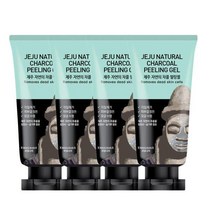 과일나라 제주 자연의 차콜 필링젤 120ml 4개 각질제거 스크럽