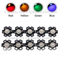 10pc 3W 고성능 LED 칩 빛 백색 빨간 청록색 IR 850nm 940nm 발광 다이오드, [17] Uv 365nm, [02] 20mm star pcb