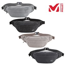 밀레 MILLET 4칼라 남여공용 심플한 디자인과 은은한 색감 데일리 캐주얼 힙색, FREE, BLACK(16)