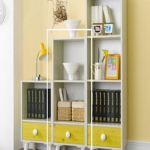 쌍둥이책상 형제 베헤로 3단 서랍 2인용책상, 화이트