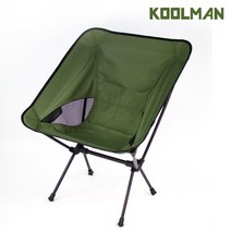 KOOLMAN(쿨맨) 초경량 백패킹 체어 캠핑의자 B형, 1개, 초경량 체어 B형 - 올리브그린