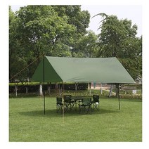 대형 사각 렉타 타프 쉘터 밀리터리 타프쉘 그늘막 텐트 캠핑용 백패킹 비치 어닝 옥타 라이너 천타프, 단품, 단품