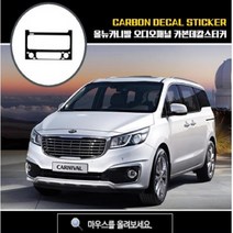 올뉴카니발 오디오패널 카본 데칼 스티커, 유광악어블랙, 본상품선택