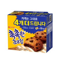 오리온 촉촉한 초코칩, 20g, 16개입