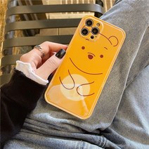 귀여운캐릭터케이스 사과아이폰 12 핸드폰케이스 비니즈 IPHONE11PROMAX 애니메이션 XS 큐트 4002622917, 블루레이엘로티비니베어관심을가지다가게주문우수함fi