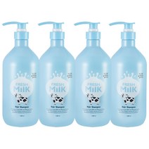 꽃을든남자 플로르드망 프레시 밀크 헤어 샴푸 1000ml / 파우더리 머스크향, 4개