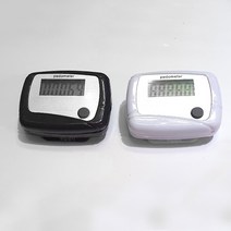 허리 자동 만보계 2개 만보기 기계 부모님 건강 선물 걸음수측정 운동용품 어르신 선물용 운동측정 런닝, 블랙