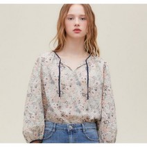 써스데이아일랜드 [여성]배색 패턴블라우스 (T226MBL142W) 395569