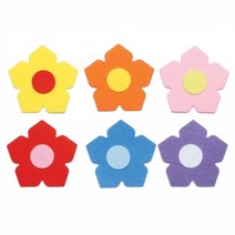 동기오피스 펠트아트 환경미화 잎사귀 단풍잎 은행잎 과꽃, DF-1056 데코꽃(소)