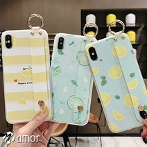 마모르 아이폰 손목 스트랩 젤리 실리콘 폰 캐이스 KT297