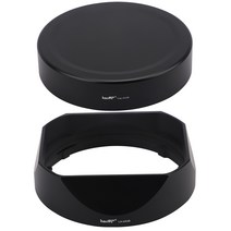 카메라렌즈후드 Haoge LH-X53B 광장 금속 렌즈 후드 그늘 캡 후지 필름 후지필름 xf35 XF 35mm F1.4 R/xf35 mm 1.4 R, 단일옵션