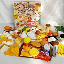 푸드 플레이 토이 장난감 바비큐 음식모형, 세계음식 88pcs