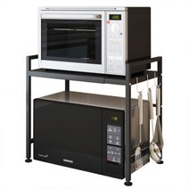전자렌지수납장 전자렌지선반 오븐렉 밥솥 다이 광파 렌지대, 화이트