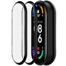 로랜텍 샤오미 미밴드7 풀커버 필름 강화유리 2매