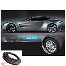 자동차 휠보호 기스방지 휀다 몰딩가드1p 긁힘방지 K5 모하비 휀다몰딩 펜다 카니발, 블랙