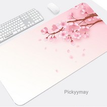 장패드 온열 무선충전 게이밍 마우스 블랙 패드 벚꽃 데스크 매트 핑크 사쿠라 쿠션 키보드 컴퓨터 테이블 홈 인테리어 오피스 액세서리, [02] 300x600x2mm, [14] 14