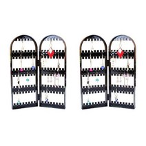 귀걸이 악세서리 정리대 정리함 보관대 보관함, 아크릴 블랙 2단 x 2개